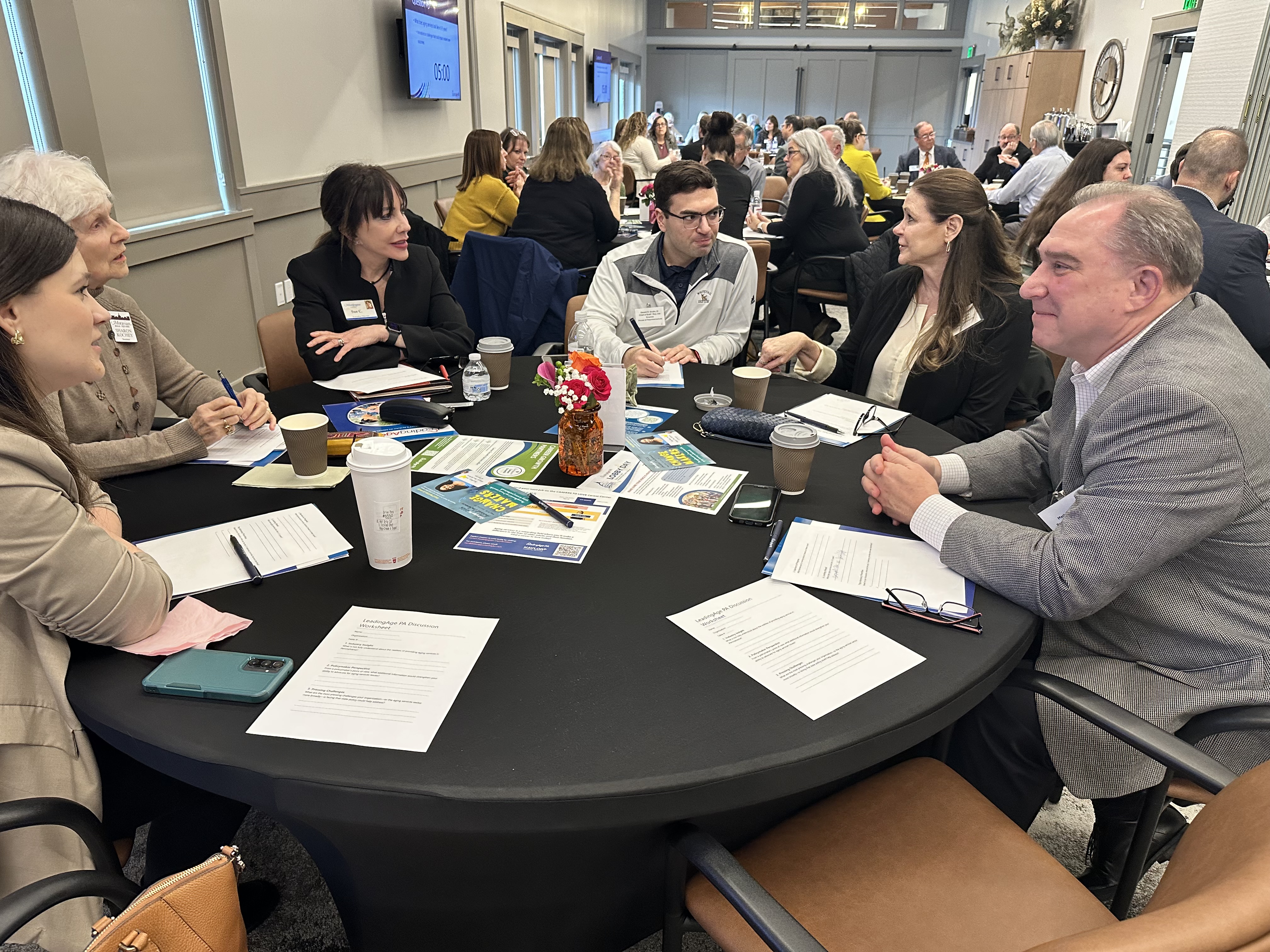 Discussion at Legislative Breakfast
