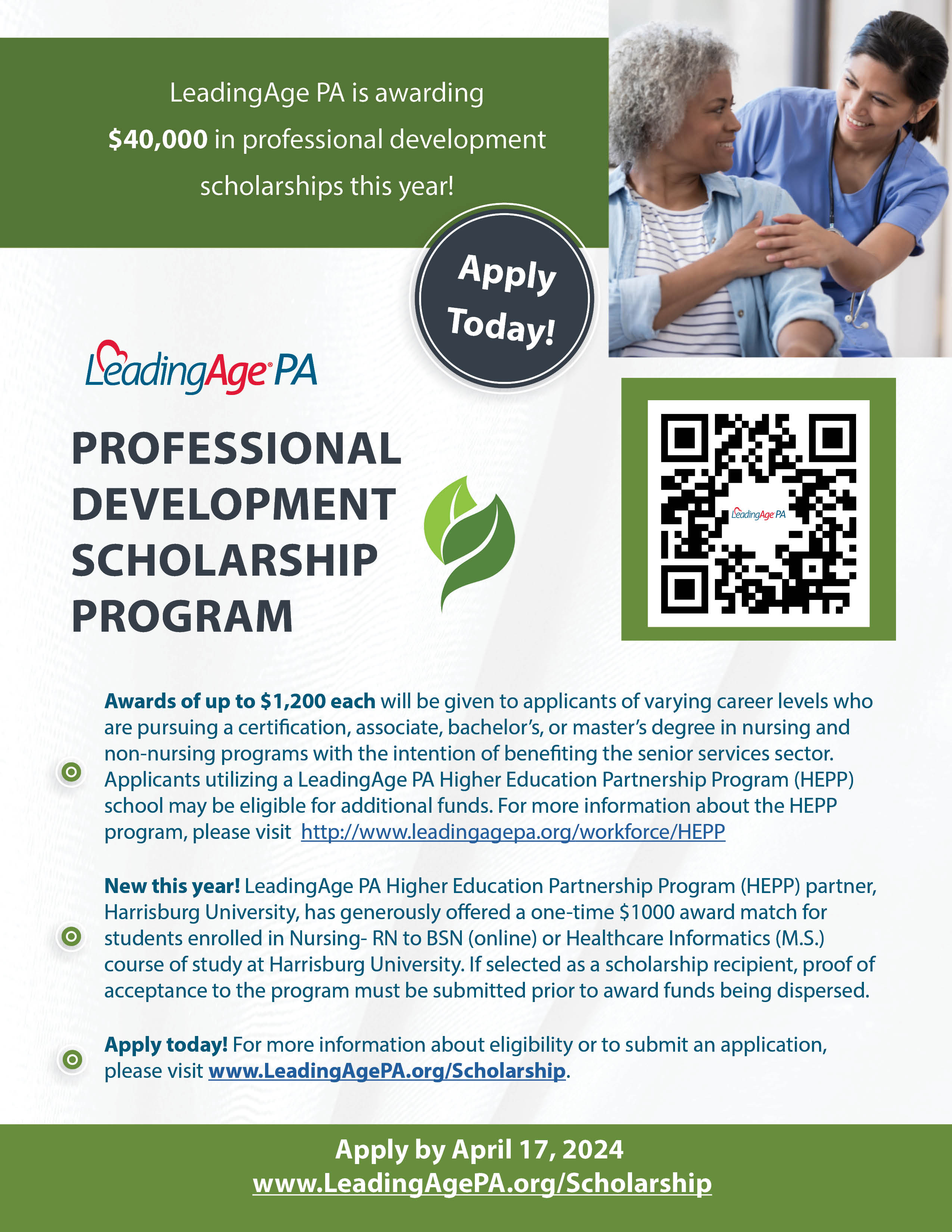 Professional Development Scholarships LeadingAge PA