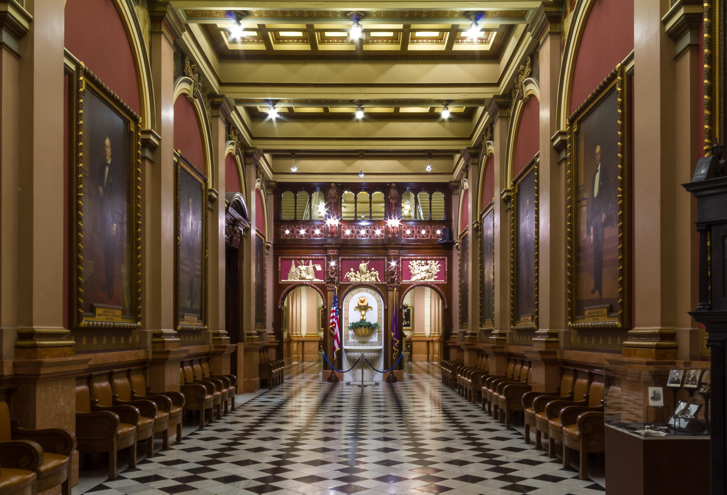 Interior of Masonic Temple in Philadelphia