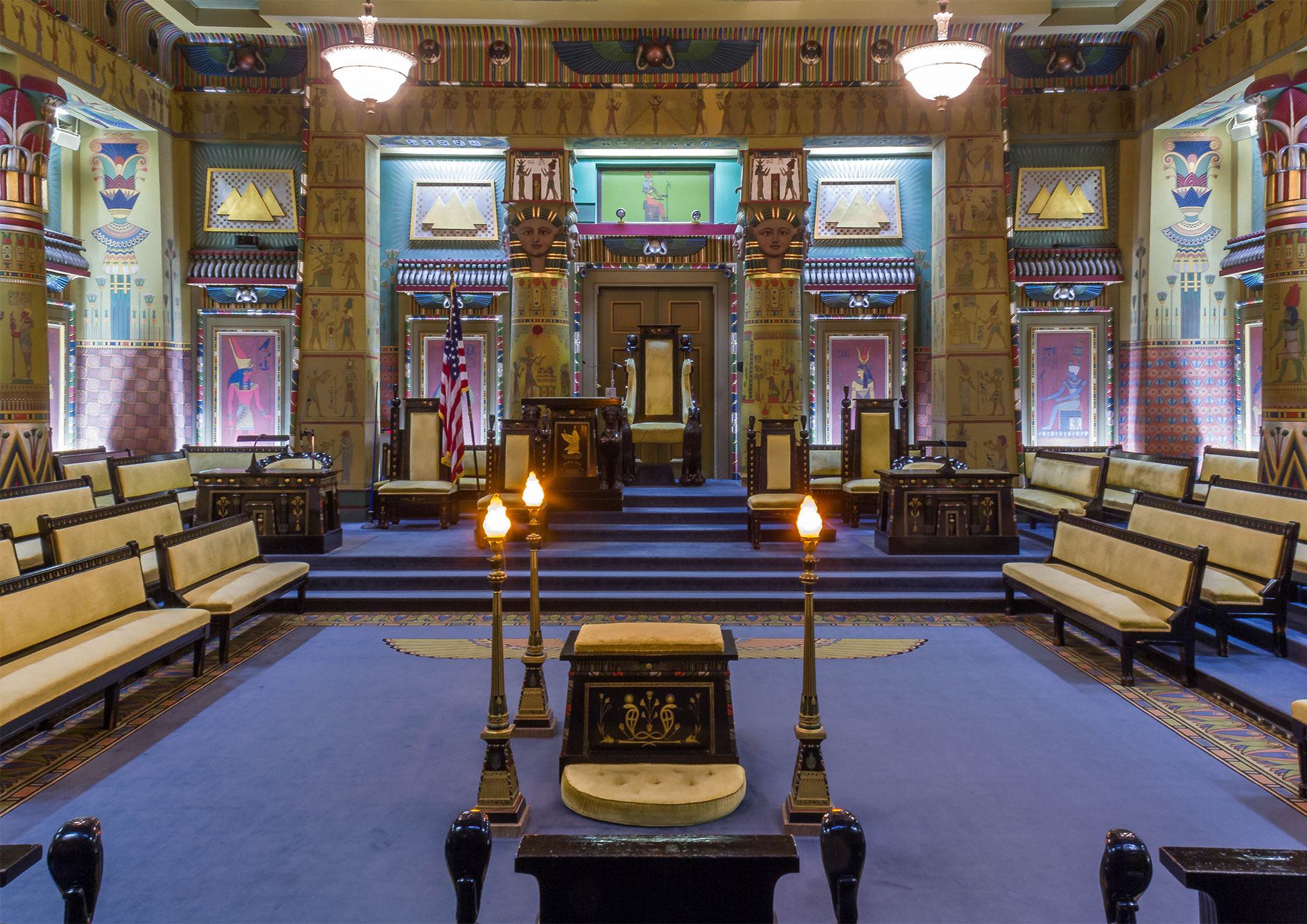 Egyptian Hall at the Masonic Temple in Philadelphia