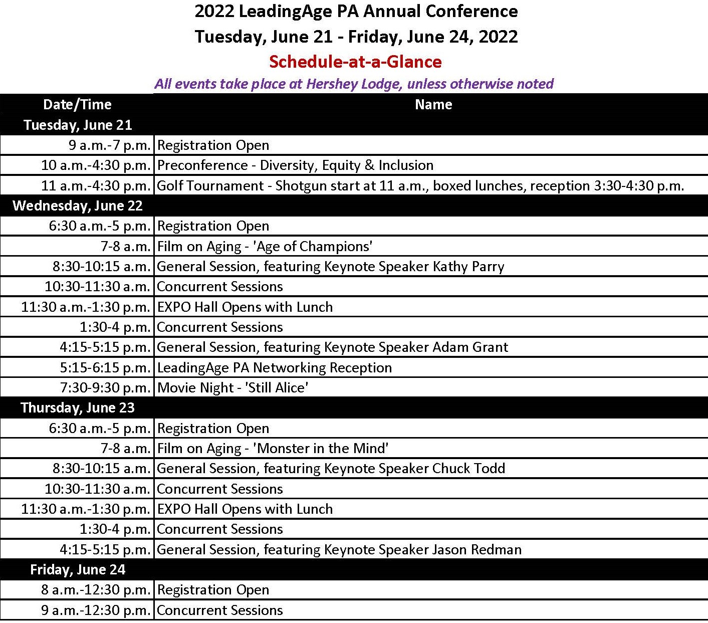 Annual Conference | LeadingAge PA Annual Conference | LeadingAge PA