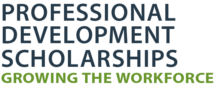 Professional Development Scholarships Graphic Logo